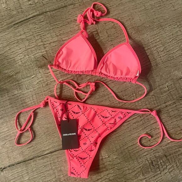 Zadig & Voltaire Triangle Bikini. - Picture 5 of 6